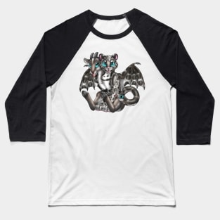 Chimera Cubs: Clouded Leopard (Silver) Baseball T-Shirt